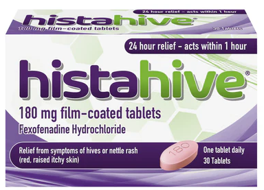 Histahive Fexofenadine 180mg 30 tablets